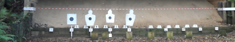 Muzzle loading revolver shooting range